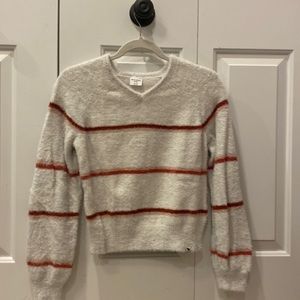 Fluffy striped sweater from Abercrombie kids